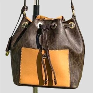 Michael Kors - MK logo Mini Drawstring Bucket Purse/Handbag